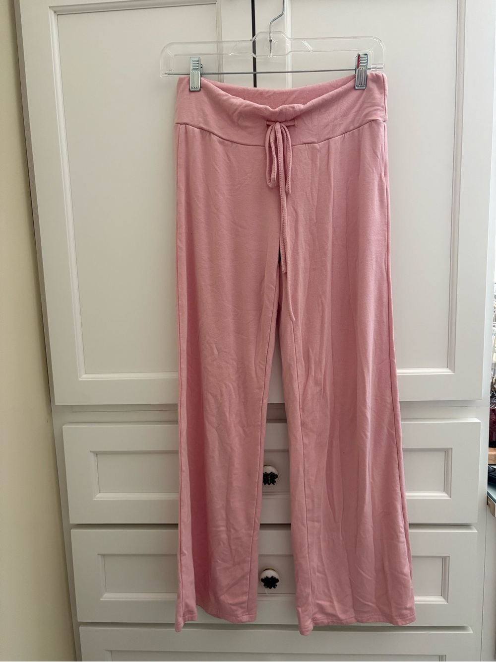 Soft Pink Drawstring Lounge Pants